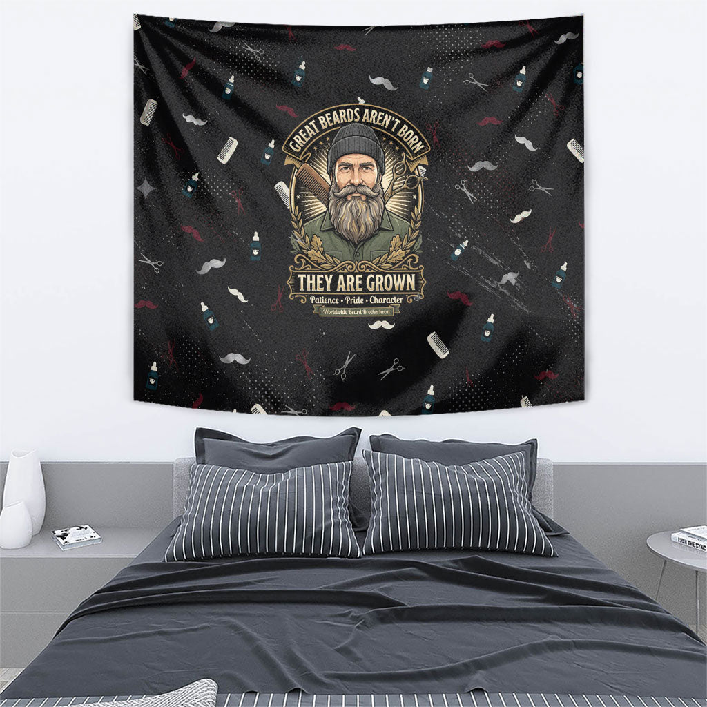 The Beard Society Tapestry Vintage Barber Great Beards Grown With Pride