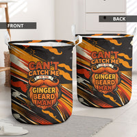 World Beard Day Laundry Basket Ginger Beard Man Pride - Retro Comic