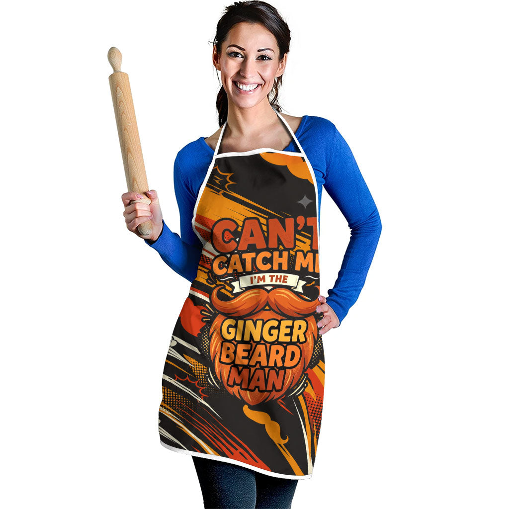 World Beard Day Apron Ginger Beard Man Pride - Retro Comic