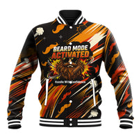 World Beard Day Baseball Jacket Ginger Beard Man Pride - Retro Comic