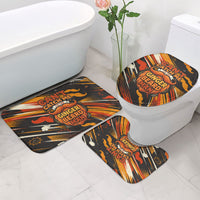 World Beard Day Bathroom Set Ginger Beard Man Pride - Retro Comic