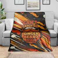 World Beard Day Blanket Ginger Beard Man Pride - Retro Comic