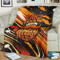 World Beard Day Blanket Ginger Beard Man Pride - Retro Comic