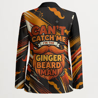 World Beard Day Blazer Ginger Beard Man Pride - Retro Comic