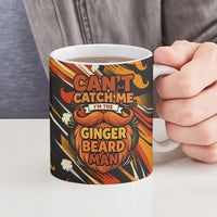 World Beard Day Ceramic Mug Ginger Beard Man Pride - Retro Comic