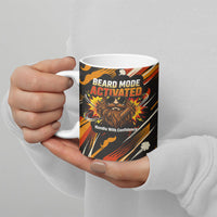 World Beard Day Ceramic Mug Ginger Beard Man Pride - Retro Comic