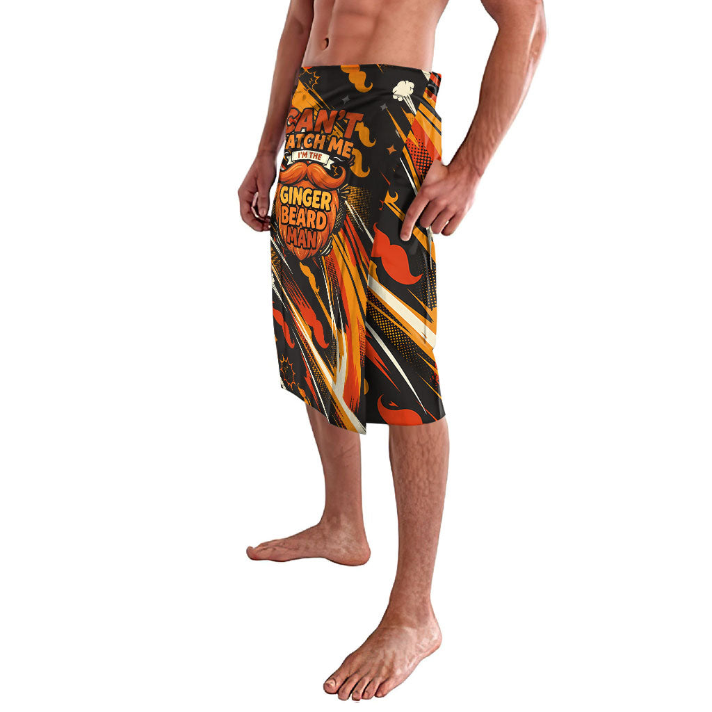 World Beard Day Lavalava Ginger Beard Man Pride - Retro Comic