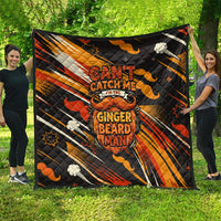 World Beard Day Quilt Ginger Beard Man Pride - Retro Comic