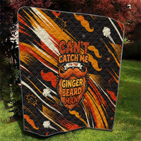 World Beard Day Quilt Ginger Beard Man Pride - Retro Comic