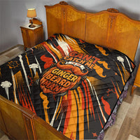 World Beard Day Quilt Ginger Beard Man Pride - Retro Comic