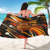 World Beard Day Sarong Ginger Beard Man Pride - Retro Comic