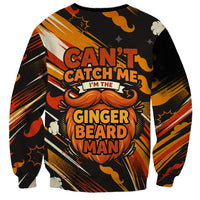World Beard Day Sweatshirt Ginger Beard Man Pride - Retro Comic