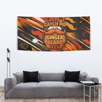 World Beard Day Tapestry Ginger Beard Man Pride - Retro Comic