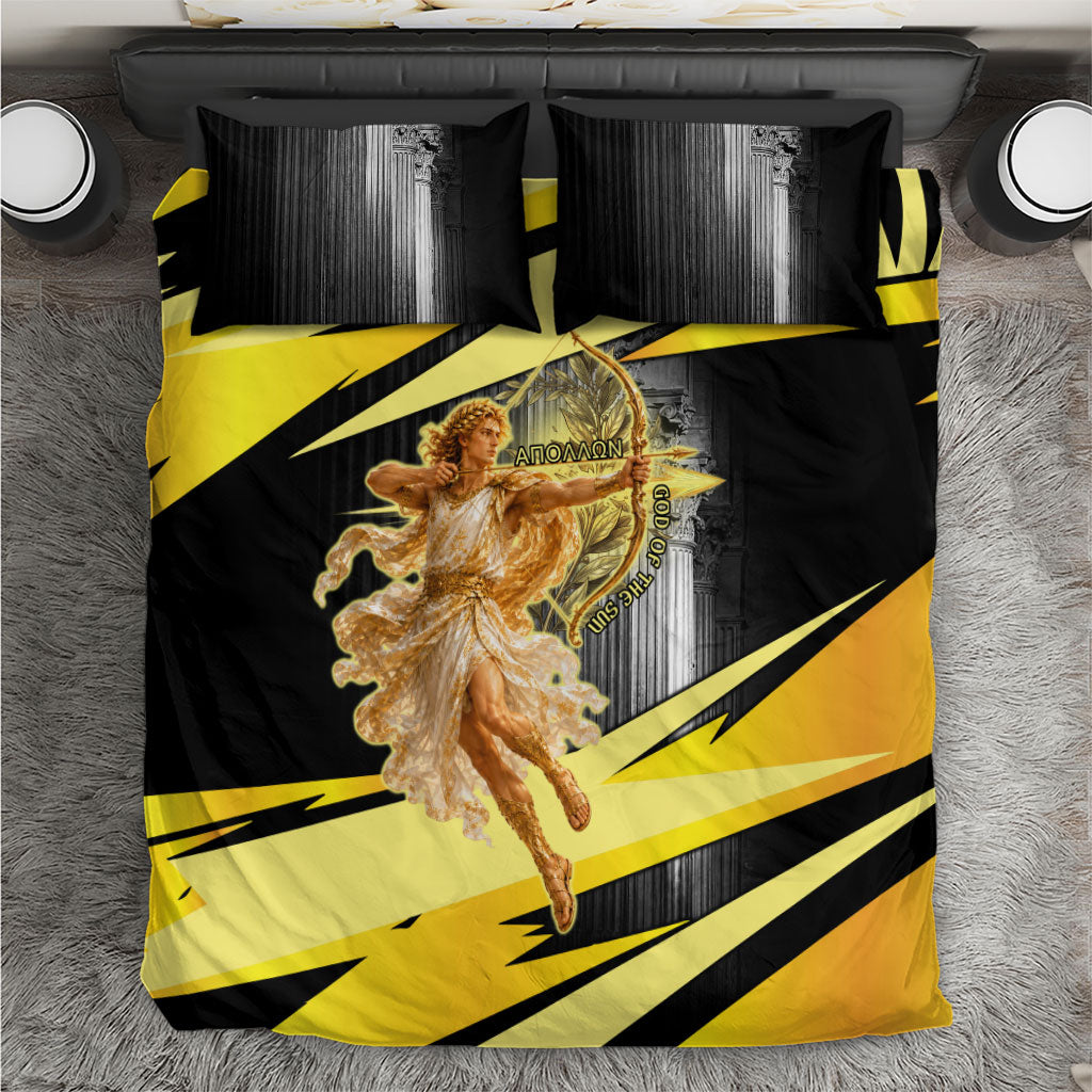 Apollo God Of The Sun Bedding Set Ancient Greek Mythology Chariot Archer Art