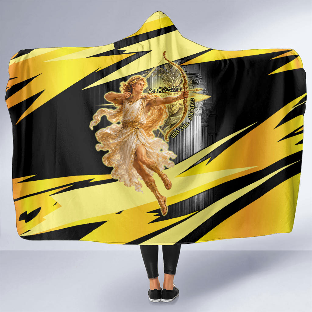 Apollo God Of The Sun Hooded Blanket Ancient Greek Mythology Chariot Archer Art