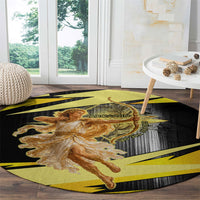 Apollo God Of The Sun Round Carpet Ancient Greek Mythology Chariot Archer Art