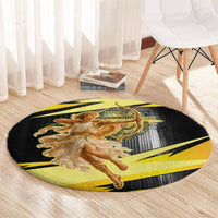 Apollo God Of The Sun Round Carpet Ancient Greek Mythology Chariot Archer Art