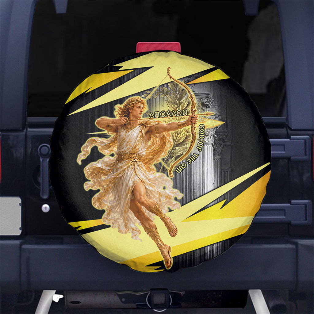 Apollo God Of The Sun Spare Tire Cover Ancient Greek Mythology Chariot Archer Art