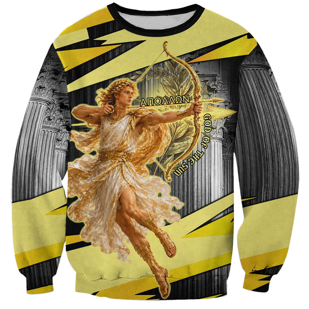 Apollo God Of The Sun Sweatshirt Ancient Greek Mythology Chariot Archer Art