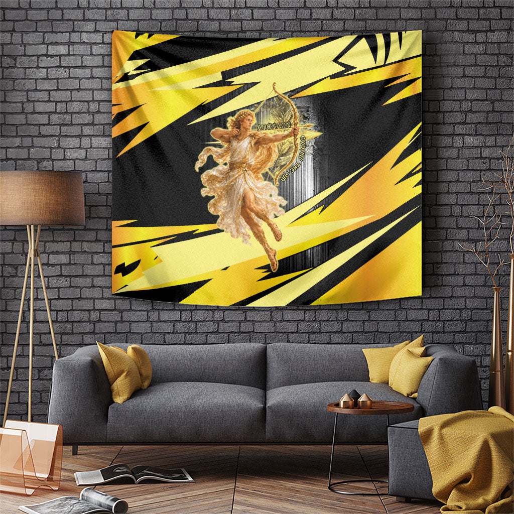 Apollo God Of The Sun Tapestry Ancient Greek Mythology Chariot Archer Art