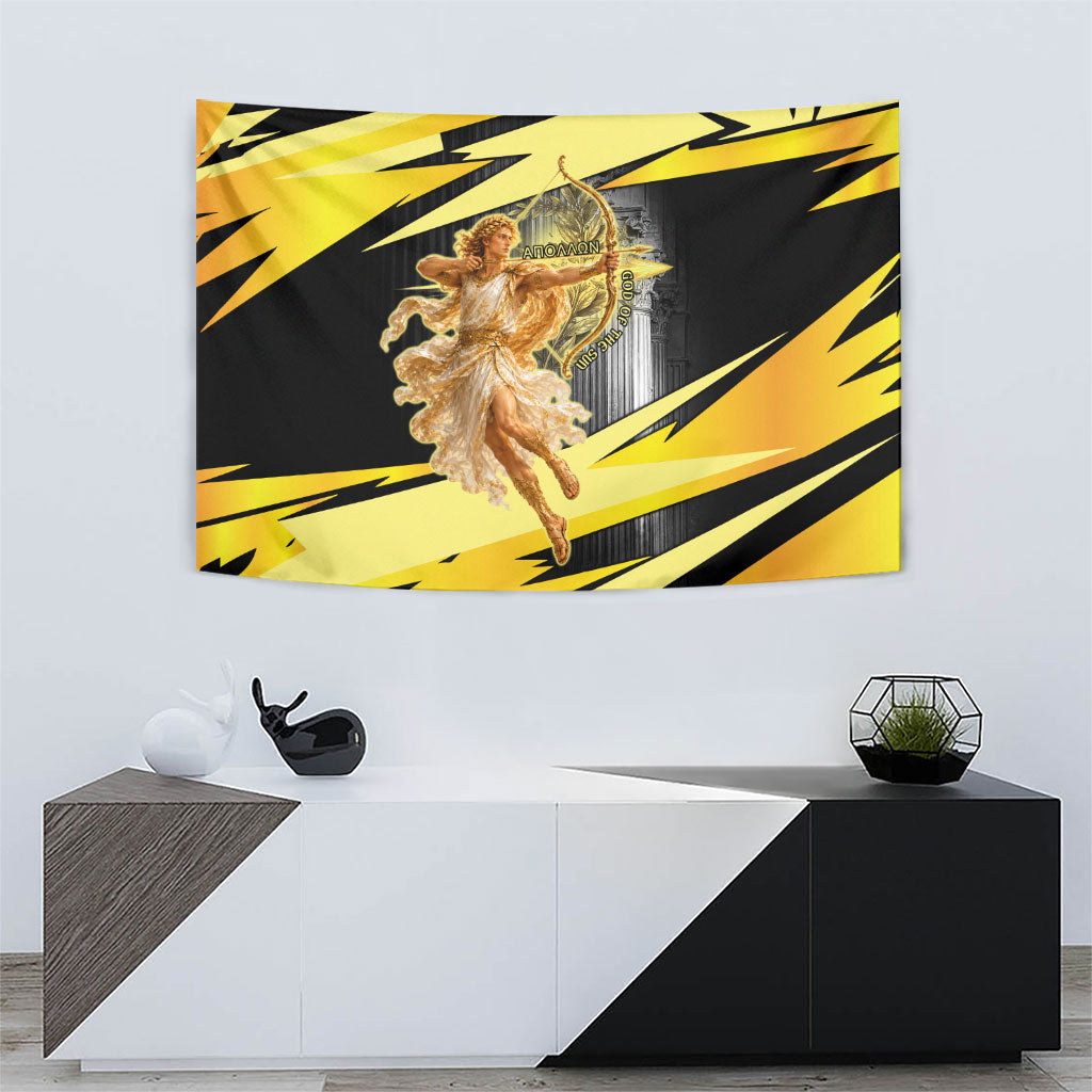 Apollo God Of The Sun Tapestry Ancient Greek Mythology Chariot Archer Art