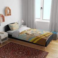 Artemis Greek Goddess Of The Hunt Bedding Set Ancient Greece Mythology Art Gold And Brown