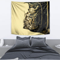 Artemis Greek Goddess Of The Hunt Tapestry Ancient Mythology Art Gold Engraving