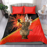 Menelaus King Of Sparta Bedding Set Ancient Spartan Warrior Statue Art Trojan War Mythology