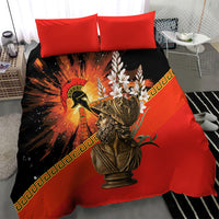 Menelaus King Of Sparta Bedding Set Ancient Spartan Warrior Statue Art Trojan War Mythology
