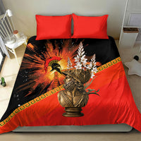 Menelaus King Of Sparta Bedding Set Ancient Spartan Warrior Statue Art Trojan War Mythology