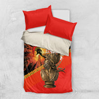 Menelaus King Of Sparta Bedding Set Ancient Spartan Warrior Statue Art Trojan War Mythology