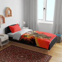 Menelaus King Of Sparta Bedding Set Ancient Spartan Warrior Statue Art Trojan War Mythology