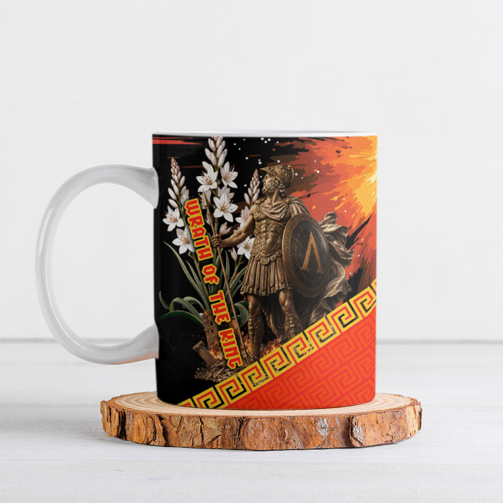 Menelaus King Of Sparta Ceramic Mug Ancient Spartan Warrior Statue Art Trojan War Mythology