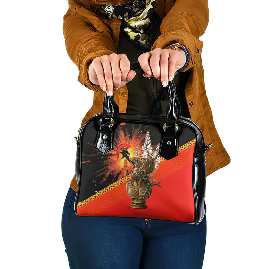 Menelaus King Of Sparta Shoulder Handbag Ancient Spartan Warrior Statue Art Trojan War Mythology