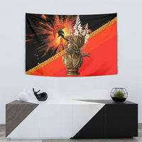 Menelaus King Of Sparta Tapestry Ancient Spartan Warrior Statue Art Trojan War Mythology