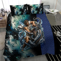 Menelaus Odyssey Of Egypt Bedding Set Ancient Nautical Sea Monster Anchor Crown Graphic Art