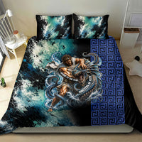 Menelaus Odyssey Of Egypt Bedding Set Ancient Nautical Sea Monster Anchor Crown Graphic Art
