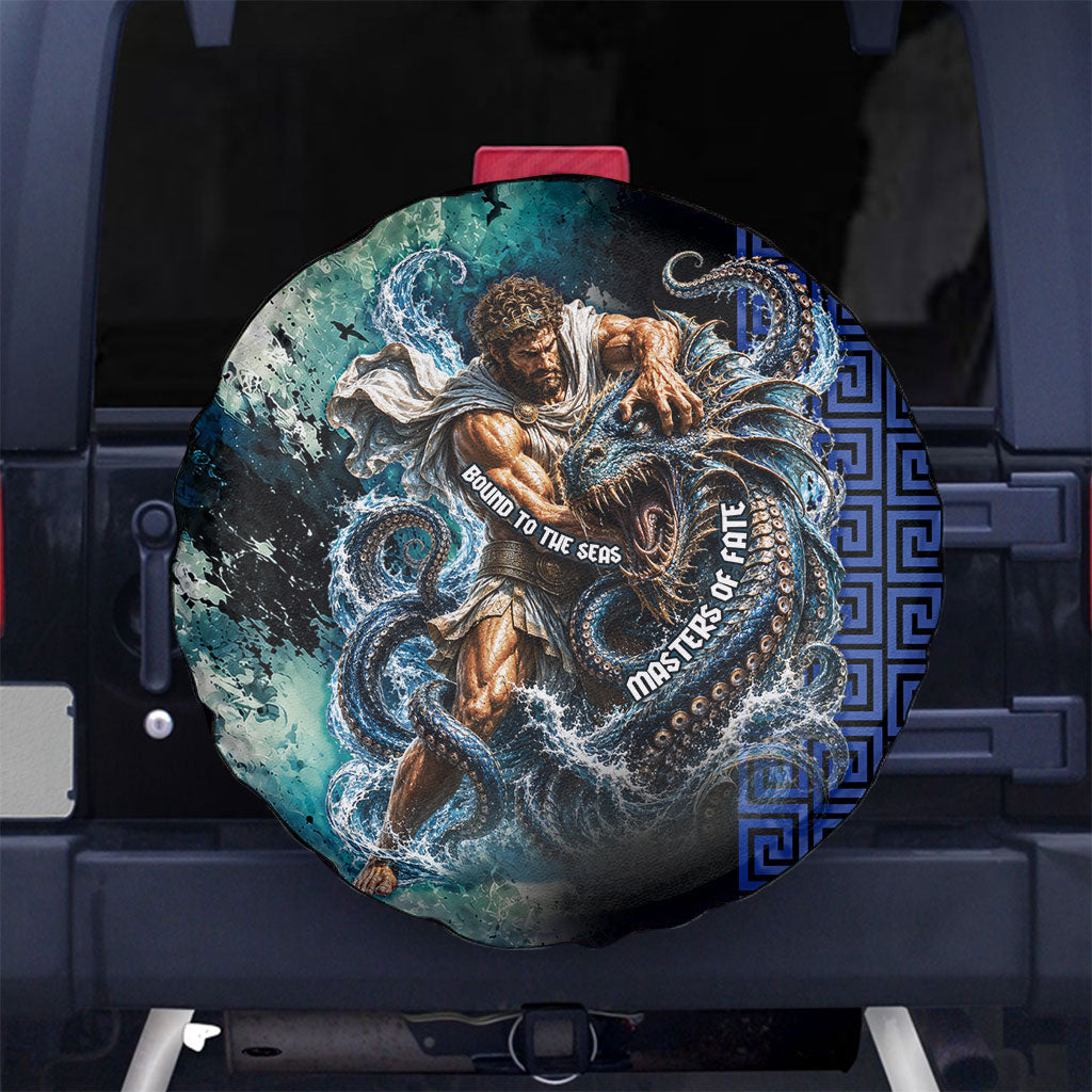 Menelaus Odyssey Of Egypt Spare Tire Cover Ancient Nautical Sea Monster Anchor Crown Graphic Art