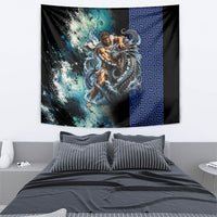 Menelaus Odyssey Of Egypt Tapestry Ancient Nautical Sea Monster Anchor Crown Graphic Art