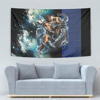 Menelaus Odyssey Of Egypt Tapestry Ancient Nautical Sea Monster Anchor Crown Graphic Art