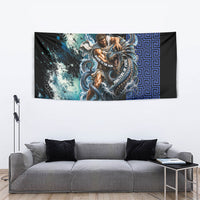 Menelaus Odyssey Of Egypt Tapestry Ancient Nautical Sea Monster Anchor Crown Graphic Art