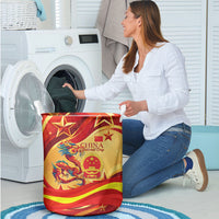 China National Day Laundry Basket Dragon Great Wall Asian Skyline