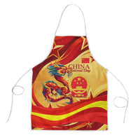 China National Day Apron Dragon Great Wall Asian Skyline