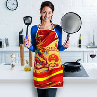 China National Day Apron Dragon Great Wall Asian Skyline