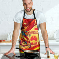 China National Day Apron Dragon Great Wall Asian Skyline