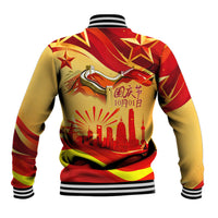China National Day Baseball Jacket Dragon Great Wall Asian Skyline