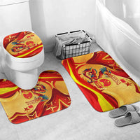 China National Day Bathroom Set Dragon Great Wall Asian Skyline
