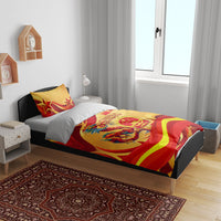 China National Day Bedding Set Dragon Great Wall Asian Skyline