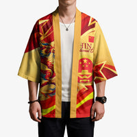 China National Day Kimono Dragon Great Wall Asian Skyline