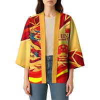China National Day Kimono Dragon Great Wall Asian Skyline